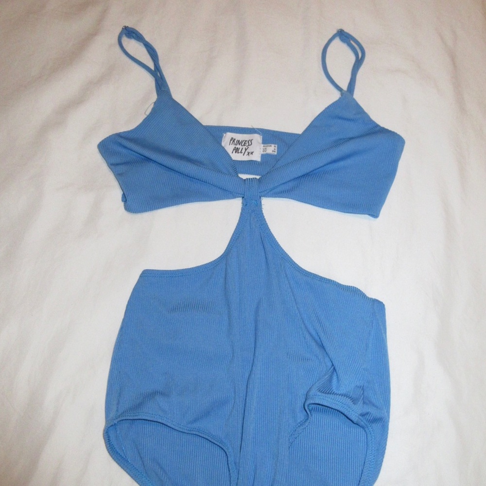 Princess Polly Blue Bodysuit